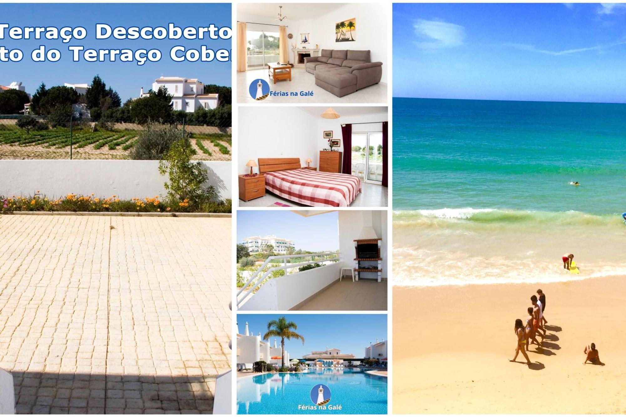 Os Apartamentos A Ramos Na Praia Da Gale Estao Inserido Em Condominio Com Piscina, Fica Apenas A 350 Metros Da Praia Da Gale - Apartamentos Com Ar Condicionado Tanto Nos Quartos Como Na Sala, Smart Tv Com Prime Video E Cozinha Completa Albufeira Exterior foto